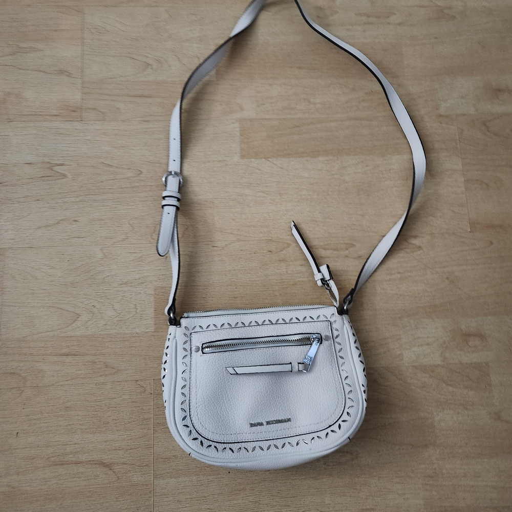 Dana Buchman - White Leather Crossbody Bag - Like Brand New